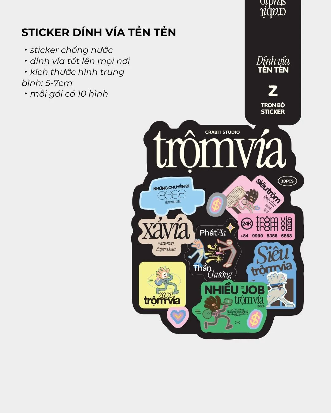 sticker dính vía tẻn tẻn z sticker dính vía tẻn tẻn z