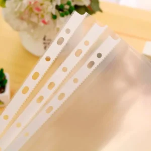 Bìa đựng tài liệu sơ mi lỗ trong suốt thiết kế minimalist hiện đại clean