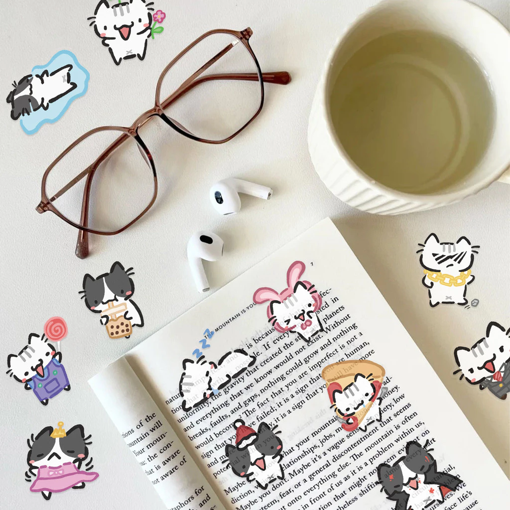 Sticker Hoạt Hình Góc Study sticker hoạt hình góc study – trang trí sáng tạo cho học sinh