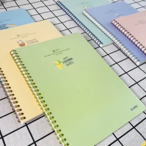 sổ caro Ô vuông 5x5mm lò xo kép bìa nhựa trong suốt b5 – góc study
