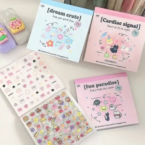 sticker mini góc study – phụ kiện trang trí nhỏ gọn, dễ thương